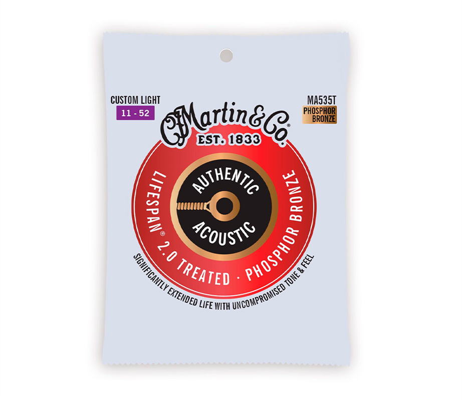 Martin MA-535T Lifespan 011-052 Acoustic Guitar String Set