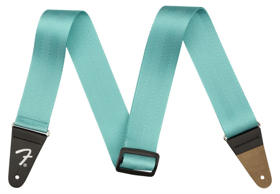 Fender Am Pro Seat Belt Strap Miami Blue Guitar strap