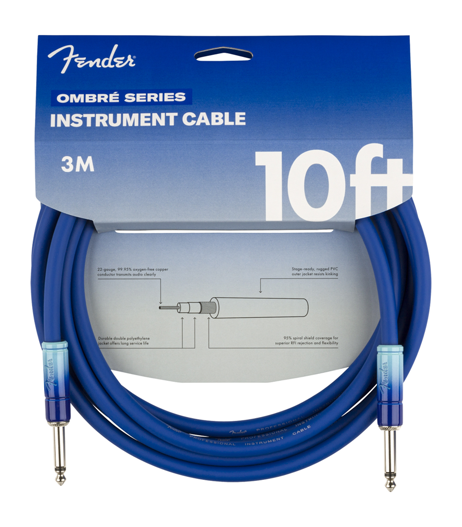Fender Ombré Belair Blue 3mt Instrument Cable