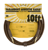 Fender Paramount Acoustic Brown Instrument Cable 3mt