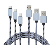 Yourban USB A - USB C Gray 3mt 3 uni Pack USB cable