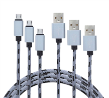 Yourban USB A - Micro USB Gray 3 uni Pack USB cable