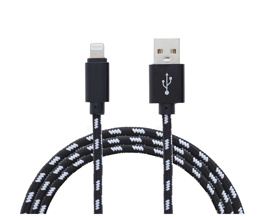 Cabo USB Yourban USB - Lightning Black 1mt