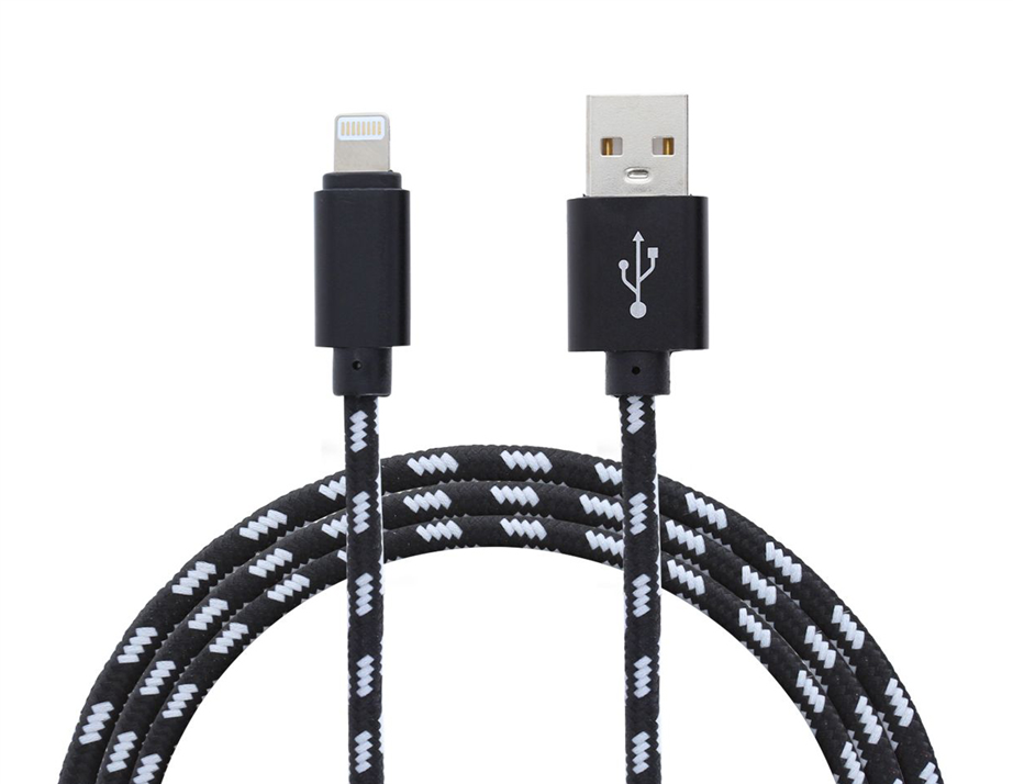 Cabo USB Yourban USB - Lightning Black 2mt