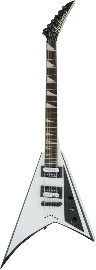 Jackson JS32T Rhoads White with Black Bevels | Ludimusic