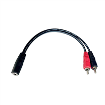 PowerAcoustics CAB2184 RCA M/ Mini Jack F audio cable