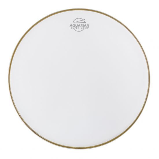 Pele Bombo 16" Aquarian Super Mesh SM16B White
