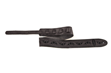 Ovation Premium Black Leather guitar strap
