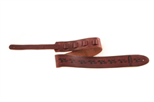 Ovation Premium Ruby Red Leather guitar strap
