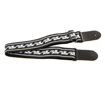 Ovation Signature Leaf Black Guitar Strap