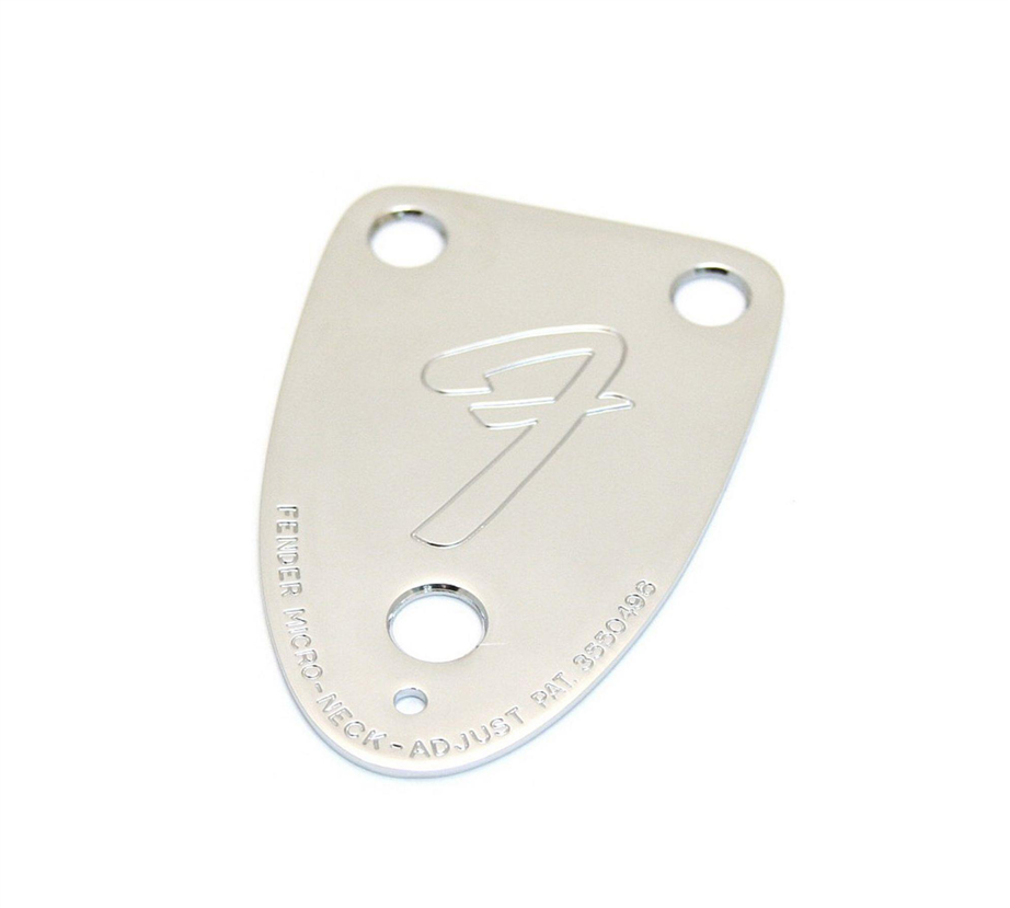 Fender 70s Vintage-Style 3-Bolt "F"Stamped Guitar Neck Plate
