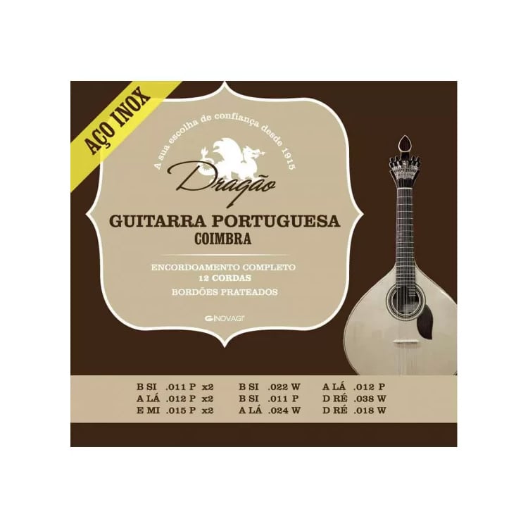 Dragao Coimbra Stainless Steel portuguese guitar strings