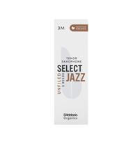 Caña Saxo Tenor 3M D'Addario Organic Select Jazz Unfiled Paq 5-Un