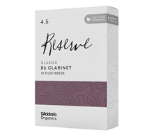 Daddario Reserve 4.5 Classic Organics Filed Bb clarinet reed