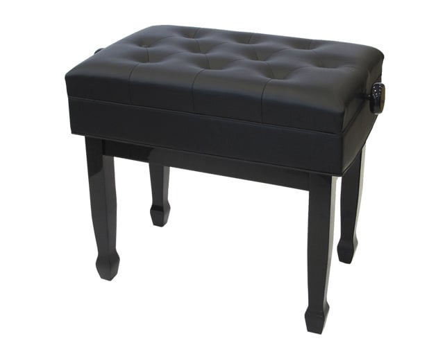 Ludi PE X10 Concerto Polished Black Piano Bench