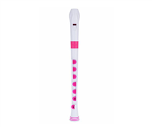 Nuvo Recorder+ german fingering white/pink Soprano recorder
