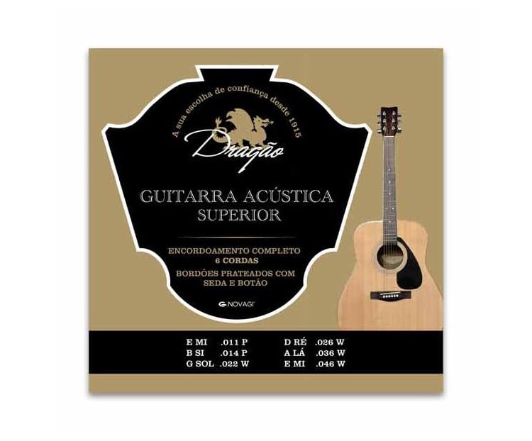 Dragao Superior 011 Acoustic Guitar Strings Set