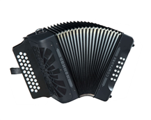 Hohner Compadre Diatonic Accordion (F Bb Eb) Black