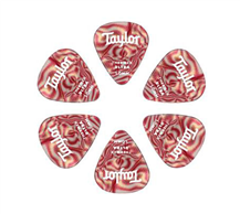 Taylor Premium 351 Thermex Ultra Ruby Swirl 1.0mm 6 pack Guitar Picks