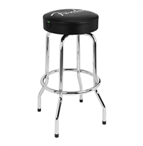 Fender Spaghetti Logo Pick Pouch Barstool Black 30" Barstool