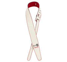 Fender John 5 White and Red Leather Strap