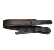 Taylor American Dream Brown/Black 2.5" Leather guitar strap