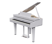 Roland GP-6 Baby Grand Piano Polished White Piano