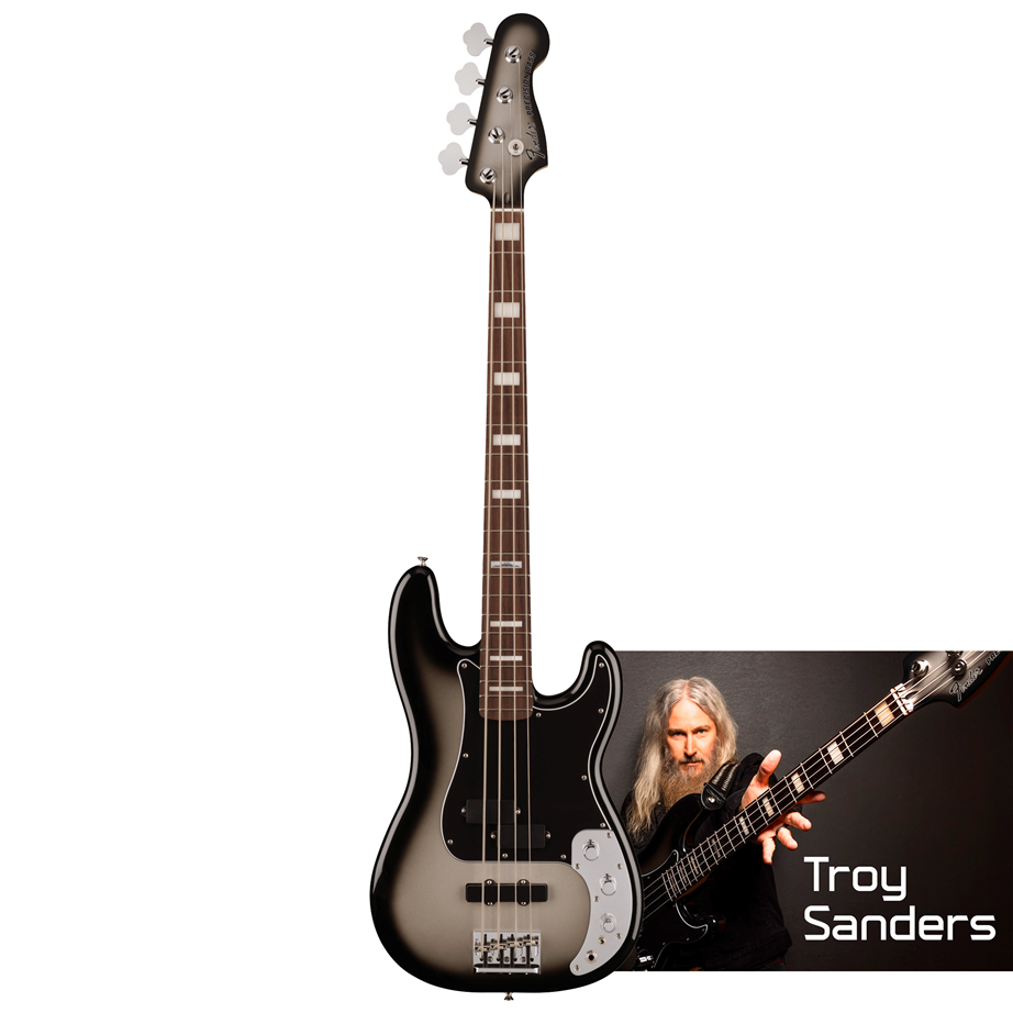 Fender Troy Sanders Precision Bass RW Silverburst