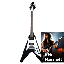 Gibson Custom Shop Kirk Hammett 1979 Flying V Murphy Lab Aged Ebony