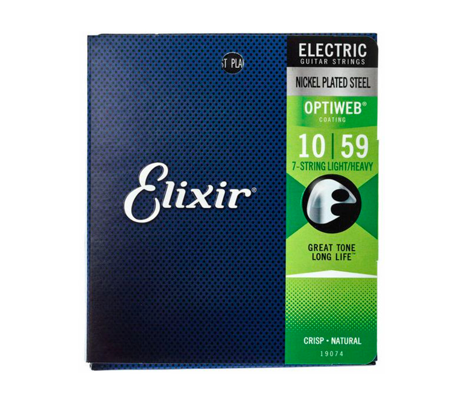 Elixir Optiweb 19074 Light/Heavy 010-059 7strings Electric guitar strings