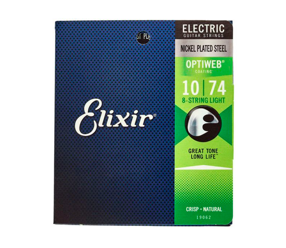 Elixir Optiweb 19062 Light 010-074 8 strings Electric guitar strings
