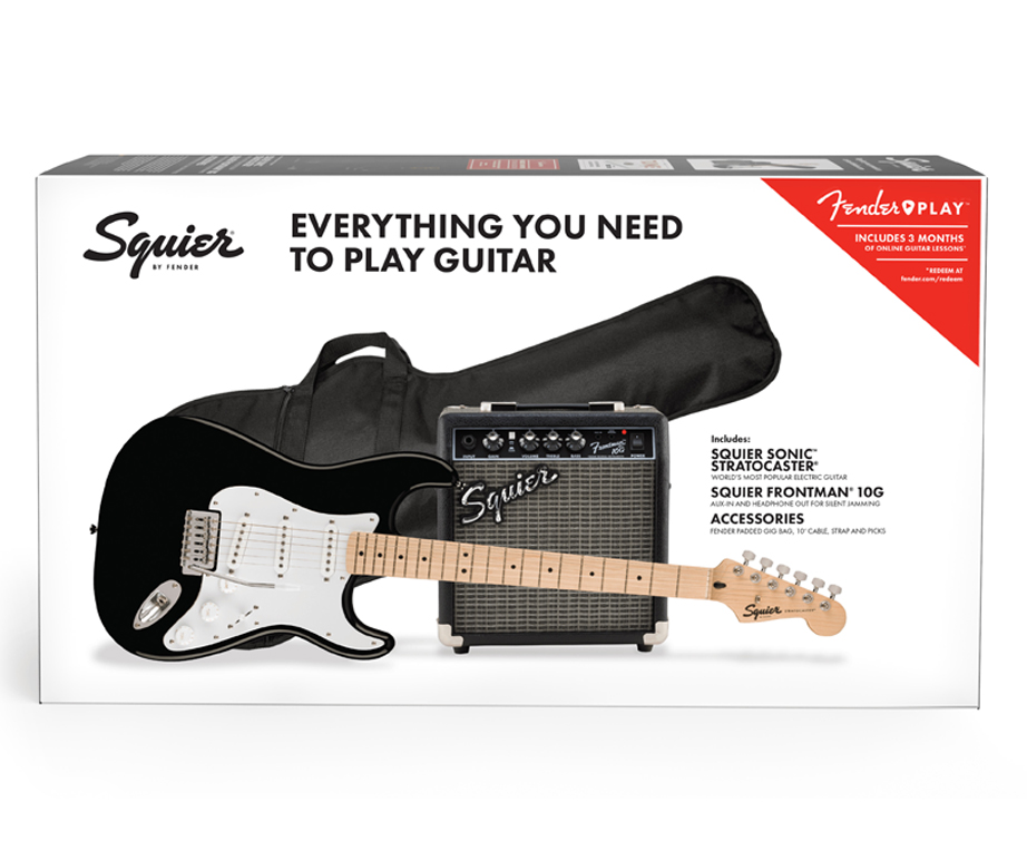 Fender Squier Sonic Stratocaster Pack MN Black