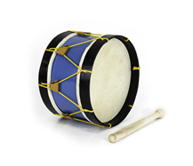 Adamastor PLX10 Blue / Black Hoop 24cm Traditional Bass Drum