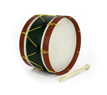 Adamastor 30cm PLX12 Green / Red Hoop Traditional Tom