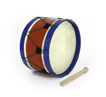Bombo Tradicional Adamastor PLX12 Vermelho/Aro Azul 30cm