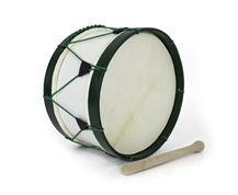 Adamastor PLX12 White / Green Hoop 30cm Traditional Bass Drum