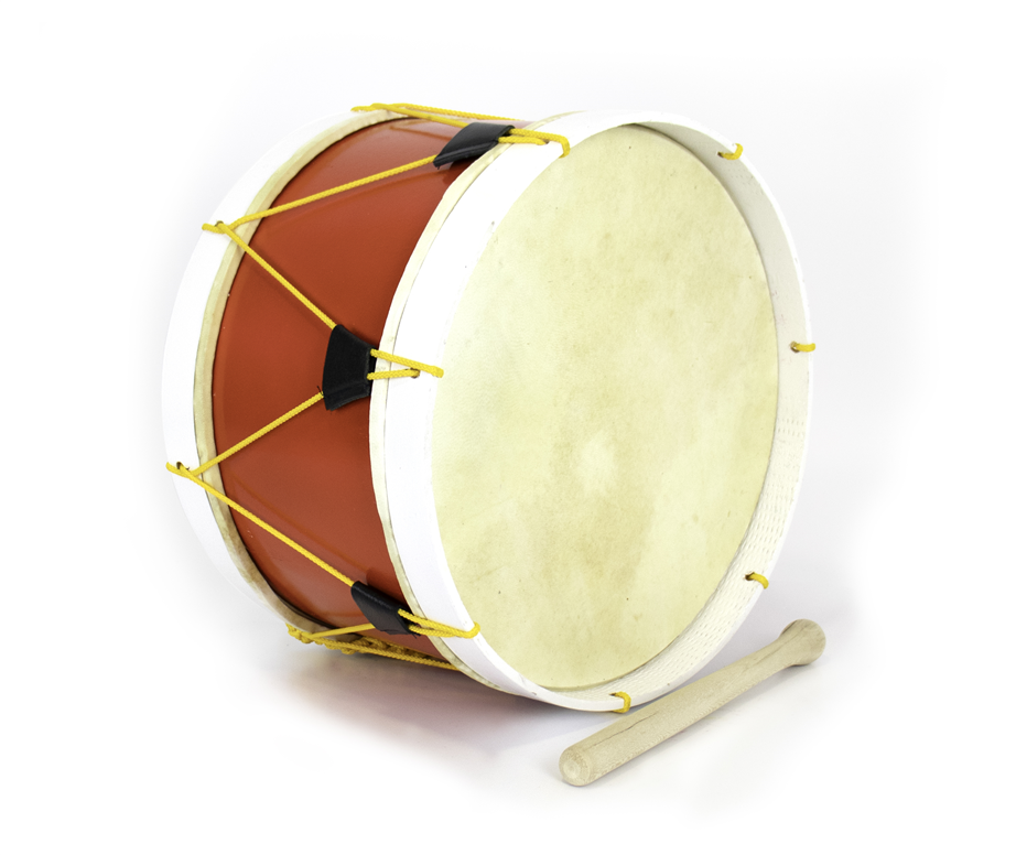 Bombo Tradicional Adamastor PLX14 Rojo / Arco Blanco 35cm