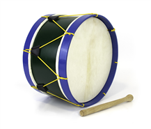 Bombo Tradicional Adamastor PLX14 Verde/Aro Azul 35cm