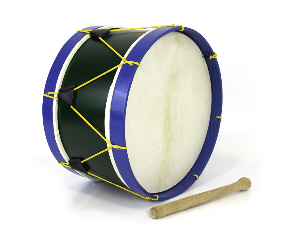 Bombo Tradicional Adamastor PLX14 Verde/Aro Azul 35cm