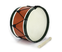 Adamastor PLX14 Red / Green Hoop 35cm Traditional Bass Drum