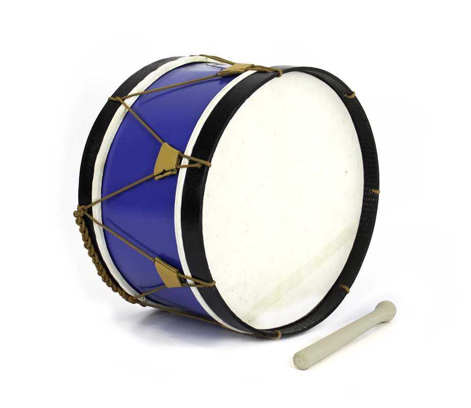 Bombo Tradicional Adamastor PLX14 Azul / Arco Negro 35cm