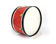 Adamastor PLX18 Red/Black Hoop 45cm Traditional Tom