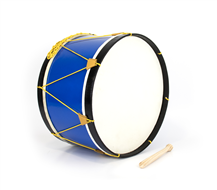 Adamastor PLX18 Blue / Black Hoop 45cm Traditional Bass Drum