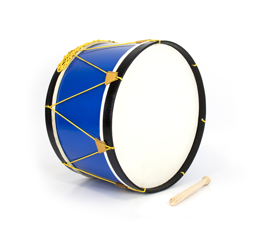 Adamastor PLX18 Blue / Black Hoop 45cm Traditional Bass Drum