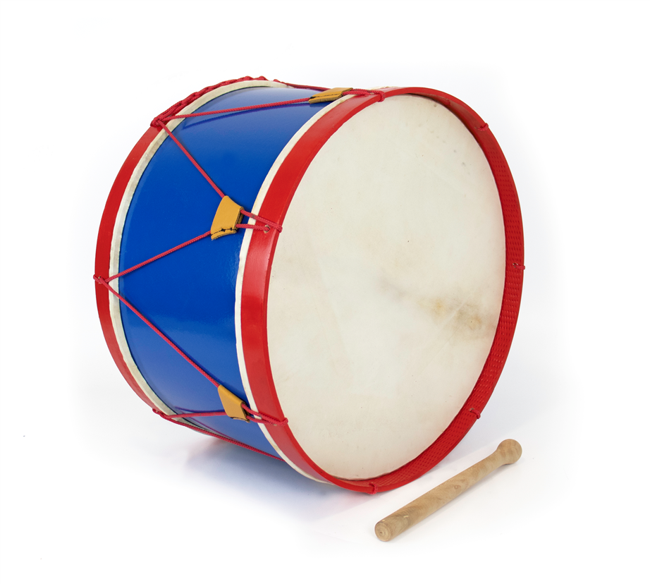 Adamastor PLX18 Blue / Red Hoop 45cm Traditional Bass Drum