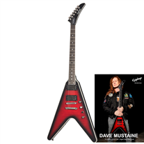 Epiphone Dave Mustaine Flying V Prophecy Aged Dark Red Burst
