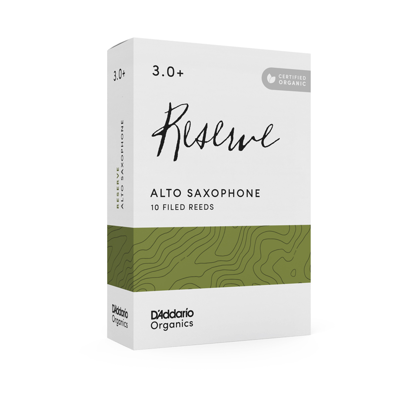 Palheta Sax Alto 3.0+ Daddario Reserve Organic