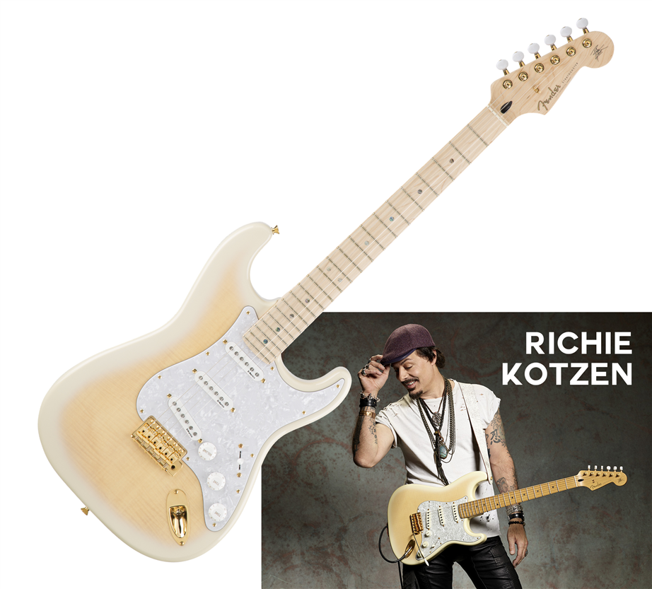 Richie　Burst　Stratocaster　White　Kotzen　Transparent　MN　Fender　Ludimusic