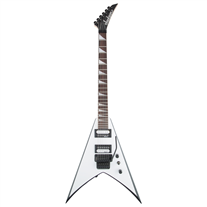Jackson JS King V JS32 White with Black Bevels