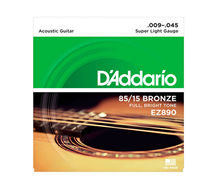 D'Addario EZ890 Bronze 009-045 Acoustic Guitar String Set